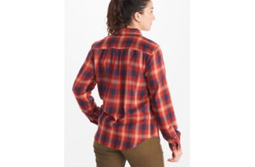 Image of Marmot Fairfax Midweight Flannel - Womens, Red Ochre, Extra Small, M13553-9457-XS