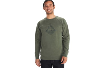 Image of Marmot Forest Crew Neck Sweatshirt - Mens, Crocodile Heather, Medium, M11741-8497-M