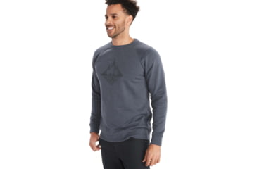 Image of Marmot Forest Crew Neck Sweatshirt - Mens, Grey Heather, Small, M11741-007-S