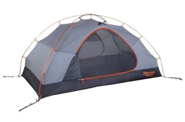 Image of Marmot Fortress Tent - 2 Person, Tangelo/Grey Storm, One Size, 39480-9945-ONE