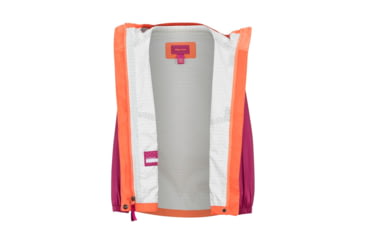 Image of Marmot Girls PreCip Eco Jacket - Kids, Nasturtium/Purple Berry, Medium, 41010-Nasturt/PurpB-M-DEMO