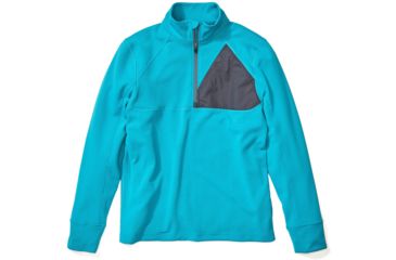Image of Marmot Hanging Rock 1/2 Zip Pullover - Mens, Enamel Blue/Steel Onyx, Medium, 42280-3153-M
