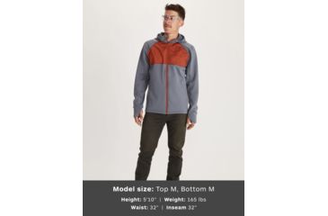 Image of Marmot Hanging Rock Hoodie - Mens, Steel Onyx/Picante, Small, 41490-1587-S