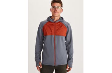 Image of Marmot Hanging Rock Hoodie - Mens, Steel Onyx/Picante, Small, 41490-1587-S