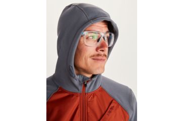 Image of Marmot Hanging Rock Hoodie - Mens, Steel Onyx/Picante, Small, 41490-1587-S