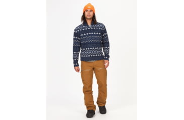 Image of Marmot Heavyweight Drop Line Printed 1/2 Zip Top - Mens, Arctic Navy Diamond, Extra Large, M14975-22535-XL