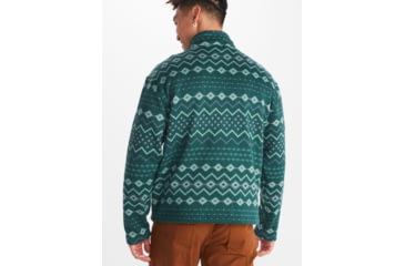 Image of Marmot Heavyweight Drop Line Printed 1/2 Zip Top - Mens, Dark Jungle Nordic, Extra Large, M14975-22534-XL