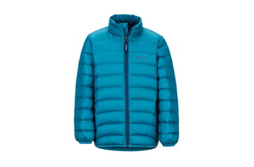 Image of Marmot Highlander Down Jacket - Boys, Moroccan Blue, Small, 79930-3772-S