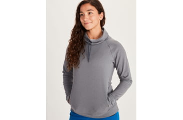 Image of Marmot Marley Long Sleeve Shirt - Womens, Steel Onyx Heather, Medium, 41310-8702-M