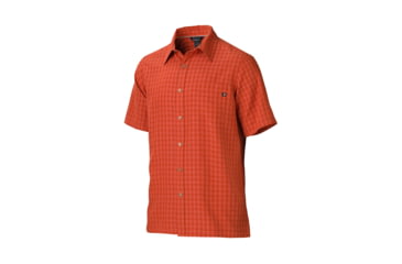 Image of Marmot Mens Eldridge Short Sleeve Shirt,Rusted Orange,2XL MAR0549-RSO-2XL