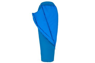 Image of Marmot Nanowave 25 Sleeping Bag, Classic Blue, Regular, Left Zip, 38860-2200-LZ