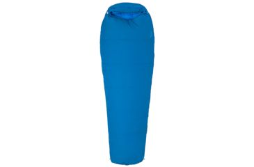 Image of Marmot Nanowave 25 Sleeping Bag, Classic Blue, Regular, Left Zip, 38860-2200-LZ