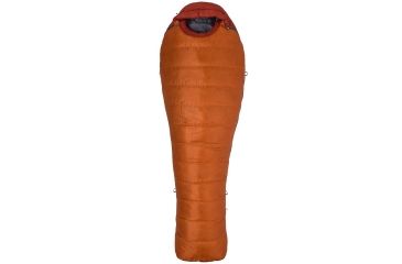 Image of Marmot Never Summer Long Sleeping Bag, Tangelo/Auburn, 6ft6in/Right Zip, 29930-9911-RZ