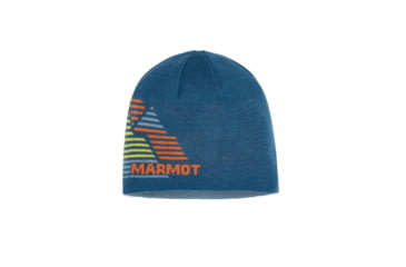 Image of Marmot Novelty Reversible Beanie, Moroccan Blue, One Size, 13880-MoroBlue-ONE-DEMO