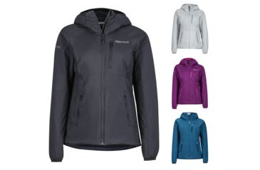 Image of Marmot Novus Hoody - Women's, Black, Bright Steel, Deep Plum, Late Night
