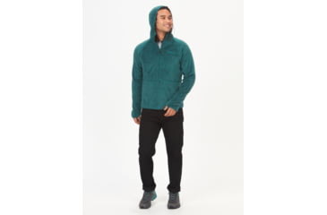 Image of Marmot Orsa Polartec Wool Hoody - Mens, Dark Jungle, Large, M13206-22261-L