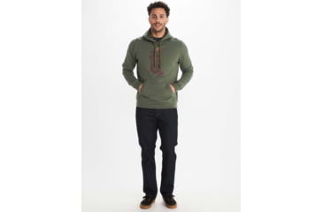 Image of Marmot Pom Pom Hoody - Mens, Crocodile Heather, Extra Large, M11727-8497-XL