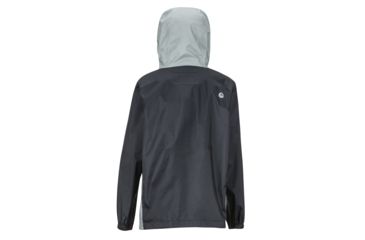 Image of Marmot PreCip Eco Jacket - Boys, Black/Grey Storm, Extra Large, 41000-1792-XL