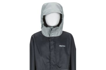 Image of Marmot PreCip Eco Jacket - Boys, Black/Grey Storm, Extra Large, 41000-1792-XL