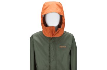 Image of Marmot PreCip Eco Jacket - Boys, Crocodile/Mandarin Orange, Extra Large, 41000-4838-XL