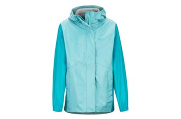 Image of Marmot PreCip Eco Jacket - Girls, Aquarelle/Blue Tile, Extra Small, 41010-4942-XS