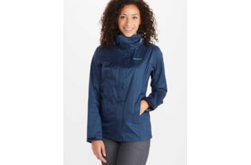 Image of Marmot PreCip Eco Jacket - Womens, Arctic Navy, Extra SmallMediumaLargeLarge, M15866-2975-XS