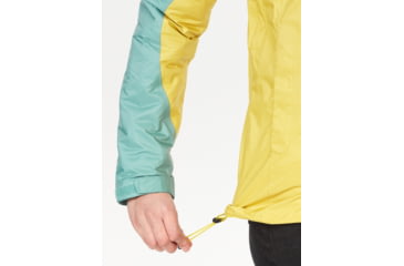 Image of Marmot PreCip Eco Jackets - Womens, Limelight/Blue Agave, Small, 46700-22489-S