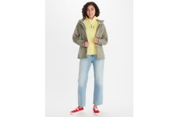 Image of Marmot PreCip Eco Jackets - Womens, Vetiver, Small, 46700-21543-S