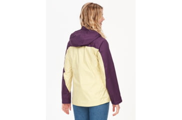 Image of Marmot PreCip Eco Jackets - Womens, Wheat/Purple Fig, Small, 46700-22498-S