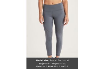 Image of Marmot Quinsana 7/8 Tight - Womens, Steel Onyx, Small, 32120-1515-S