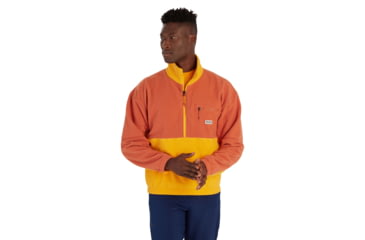Image of Marmot Retro Rocklin 1/2 Zip - Mens, Auburn/Golden Sun, Small, M14609-23491-S