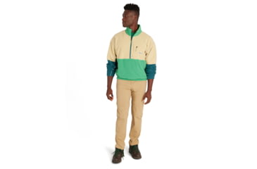 Image of Marmot Retro Rocklin 1/2 Zip - Mens, Light Oak/Clover/Dark Jungle, Medium, M14609-23234-M