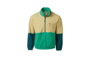 Image of Marmot Retro Rocklin 1/2 Zip - Mens, Light Oak/Clover/Dark Jungle, Medium, M14609-23234-M