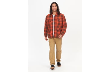 Image of Marmot Ridgefield Sherpa Flannel Shirt Jacket - Mens, Chocolate, Medium, M14654-22262-M