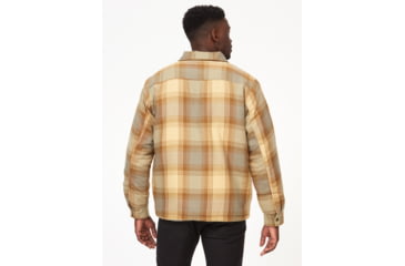 Image of Marmot Ridgefield Sherpa Flannel Shirt Jacket - Mens, Light Oak, Large, M14654-22264-L
