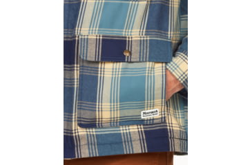 Image of Marmot Ridgefield Sherpa Flannel Shirt Jacket - Mens, Moon River, Medium, M14654-1904-M