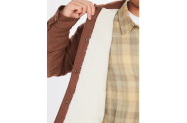 Image of Marmot Ridgefield Sherpa Flannel Shirt Jacket - Mens, Pinecone, Extra Large, M14654-7387-XL