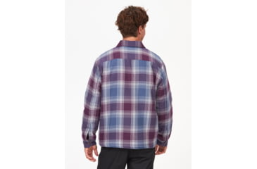 Image of Marmot Ridgefield Sherpa Flannel Shirt Jacket - Mens, Purple Fig, Large, M14654-22260-L