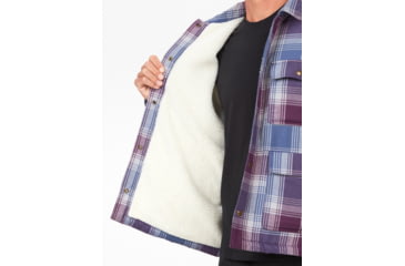 Image of Marmot Ridgefield Sherpa Flannel Shirt Jacket - Mens, Purple Fig, Large, M14654-22260-L