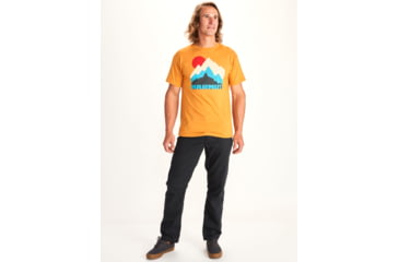 Image of Marmot Tower Short Sleeve T-Shirt - Mens, Aztec Gold Heather, Extra Large, 41850-8995-AZGHEXL