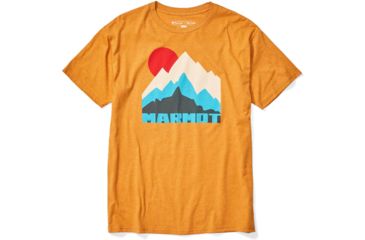 Image of Marmot Tower Tee Short Sleeve T-Shirt - Mens, Aztec Gold Heather, Medium, 41850-8995-M