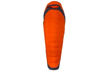 Image of Marmot Trestles Elite Eco 0 Sleeping Bag, Orange Haze/Dark Steel, Regular, Left Zip, 39630-9454-LZ
