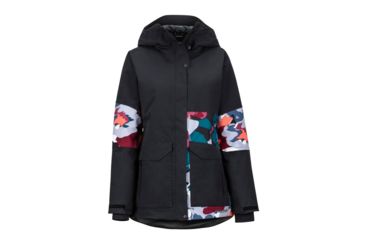 Image of Marmot Wilder Jacket - Womens, Black/Multi Pop Camo, Medium, 79250-1578-M