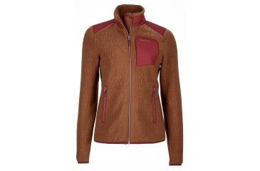 Image of Marmot Wiley Jacket - Women's-Dark Chestnut/Port Royal-Small