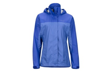 Image of Marmot Womens PreCip Jacket, Lilac/Spectrum Blue, L, 46200-6936-L