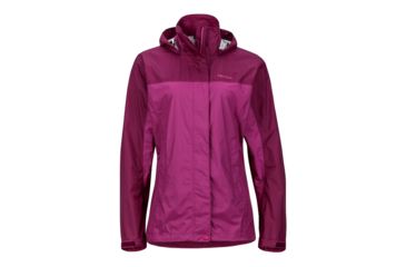 Image of Marmot Womens PreCip Jacket, Purple Orchid/Deep Plum, L, 46200-6921-L