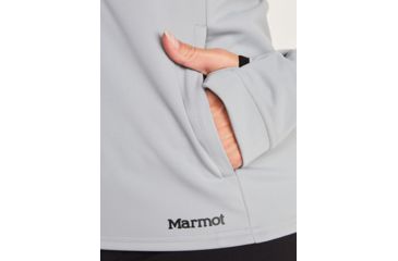 Image of Marmot Zenyatta 1/2 Zip Hoodie - Womens, Sleet, Small, 84620-504-S