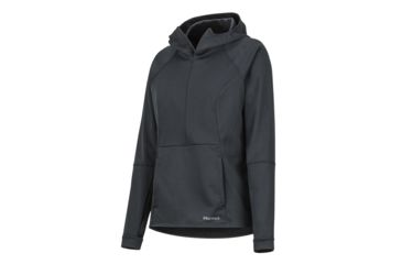 Image of Marmot Zenyatta 1/2 Zip Hoody - Womens, Black, Extra Small, 84620-001-XS