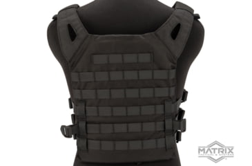 Image of Matrix Level-1 Plate Carrier with Integrated Magazine Pouches, Black, VE-49-BK