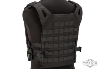 Image of Matrix Level-1 Plate Carrier with Integrated Magazine Pouches, Black, VE-49-BK